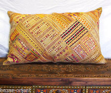 88x55cm Orient Bestickt Patchwork Kissen Sitzkissen Embroidered pillow Cushion 9