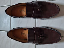 Italienische Herren Halbschuhe Slipper Gr.45 Echtes Leder