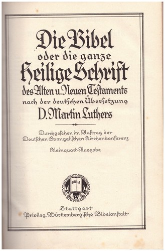 Die bibel oder - die,