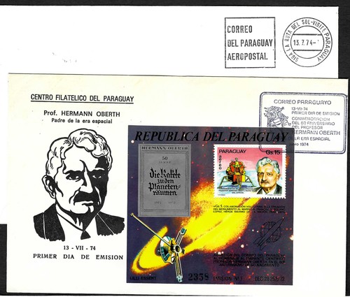 Paraguay 1974 hermann oberth - hermann,