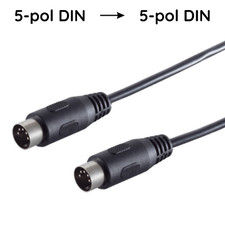 5 pol DIN Stecker auf 5 pol