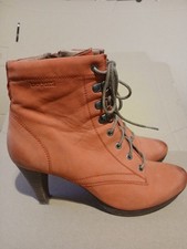 Schöne Damen Stiefeletten Bugatti Größe 39 Rot, gebraucht ohne Karton