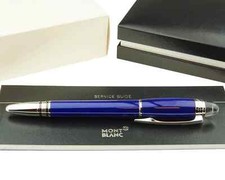 Montblanc Starwalker Cool Blue Rollerball ID: 9978 Fineliner Metal Platinum OVP