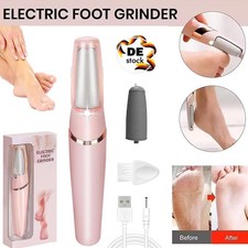 Profi Hornhautentferner Fußpflege Pediküre Set Fußpflegegerät Elektrisch USB DE