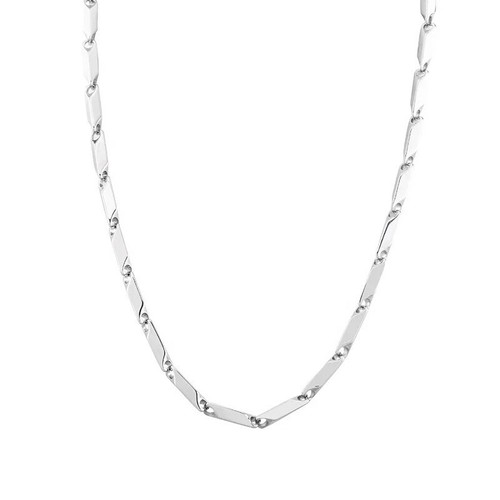 Kette silber edelstahl 18k - silber,