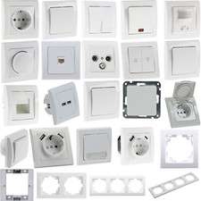 DELPHI weiß Steckdosen Serie