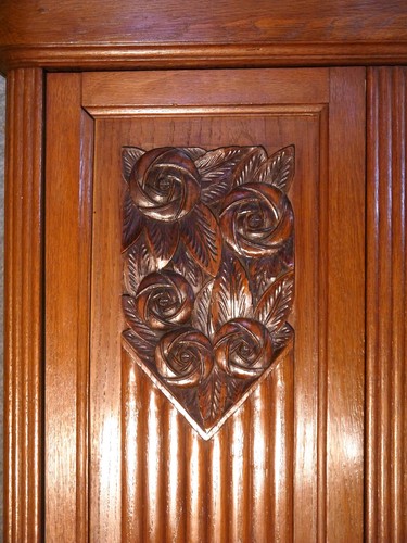 3125 jugendstil schrank - schrank, eiche