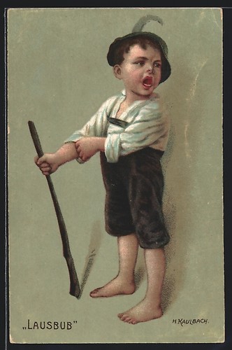 Künstler hermann kaulbach - künstler-ak,