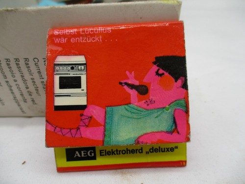 Vintage streichholzheft aeg - streichholzheft, „aeg
