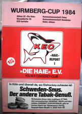 KÖLNER HAIE - KEC - PROGRAMM WURMBERG-CUP 1984 - 28 SEITEN + UMSCHLAG