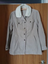 Cordjacke beige Größe 36 mit Teddykragen