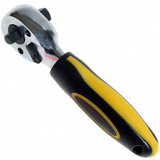 Umschaltknarre Spezial 2 in 1 kleine Top Ratsche feinverzahnt 1/4 + 3/8 Antrieb