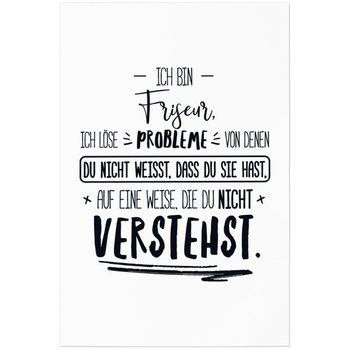 Ich bin friseur löse - ich, friseur,
