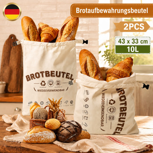 Stück leinen brotbeutel - leinen,