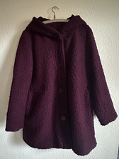 dunkelroter Webpelzmantel