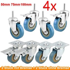 4 Stück Lenkrollen Set