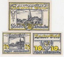 kompl. Serie mit 3 Banknoten