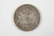 C26T25- Doppelgulden Silber Münze Bayern 1846 Ludwig I.