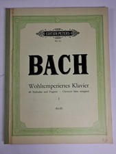 Noten: Wohltemperiertes Klavier I, Johann Sebastian Bach, 1974, Edition Peters