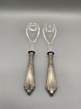 Salatbesteck WMF Fächer 90er Silberauflage 140 g mit Kunststoff