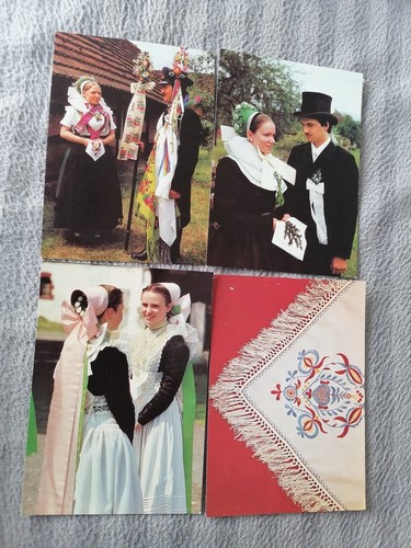 Farbe sorbische tracht - ak,