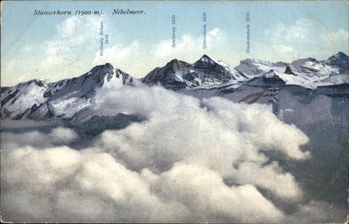 Stanserhorn nebelmeer - stanserhorn,