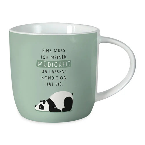 Tasse gute laune - laune, müdigkeit