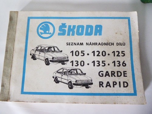 Seznam náhradních dílu - seznam,