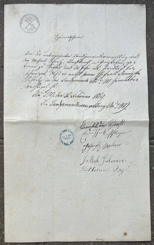Heimatschein königreich - heimatschein,