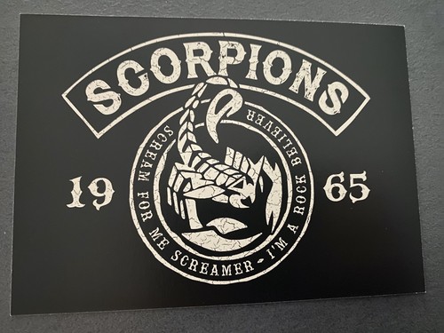 Scorpions postkarte postcard - scorpions,