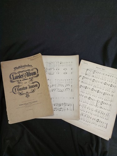 Antike noten plattdeutsches - noten,