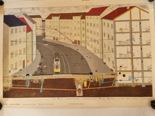 Vintage schulwandbild unter - schulwandbild,