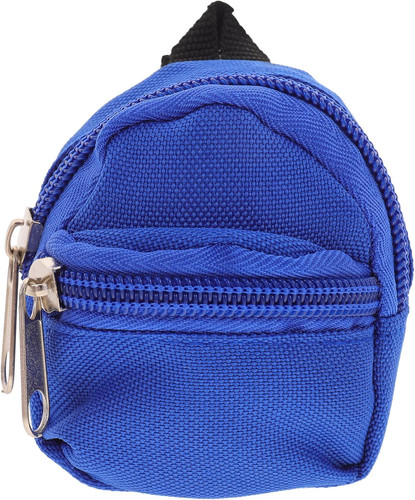 Mini puppenrucksack blau mit - mini,