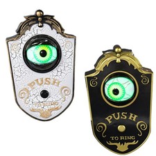 Halloween Türklingel mit leuchtendem Augapfel - gruselige Party Deko