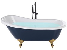 Retro Badewanne blau/weiß