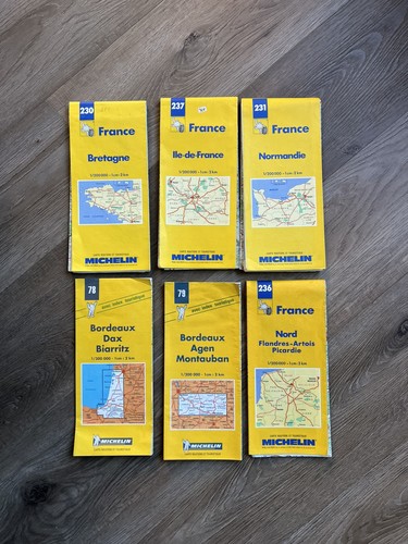 Landkarten frankreich - landkarten, 6x