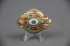 Große Brosche Biedermeier