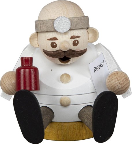 Mini räuchermann arzt neu 8cm - mini,