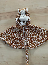 Faschings-Kostüm, Giraffe - Umhang, unisex,  ab Gr. 80 /86, braun-weiß