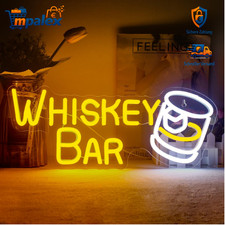 Neon Schild Whiskey Bar LED
