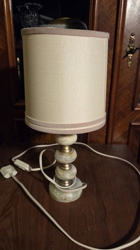 Zimmermann-Onyx-Tischlampe,4Re