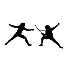 Fechten - Aufkleber Auto Folie