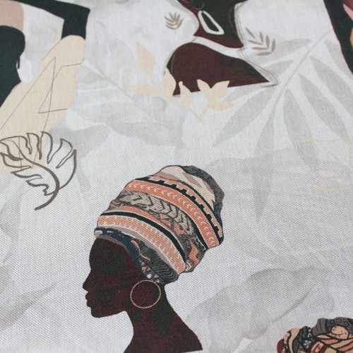 Dekostoff canvas africa - canvas, frauen