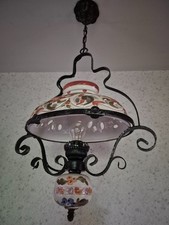 Super schöne alte Keramik  Hängelampe, Vintage, Retro,  voll Funktionstüchtig