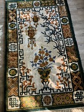 wunderschoener alter chinesischer Teppich, 154x94 cm