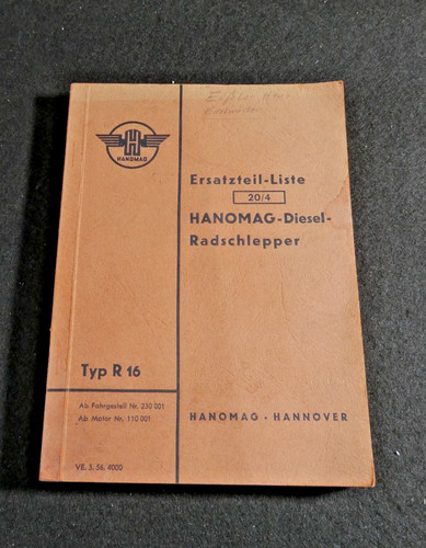 Hanomag diesel radschlepper - ,