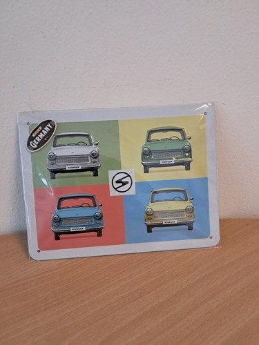 Blechschild ovp 15x20 trabant - ovp,