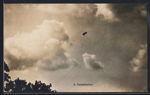 Ansichtskarte ein fesselballon - ansichtskarte,