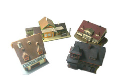 4 x Gebäude Bahnhof Neustadt