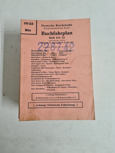 Buchfahrplan heft 111 - heft, 111-23